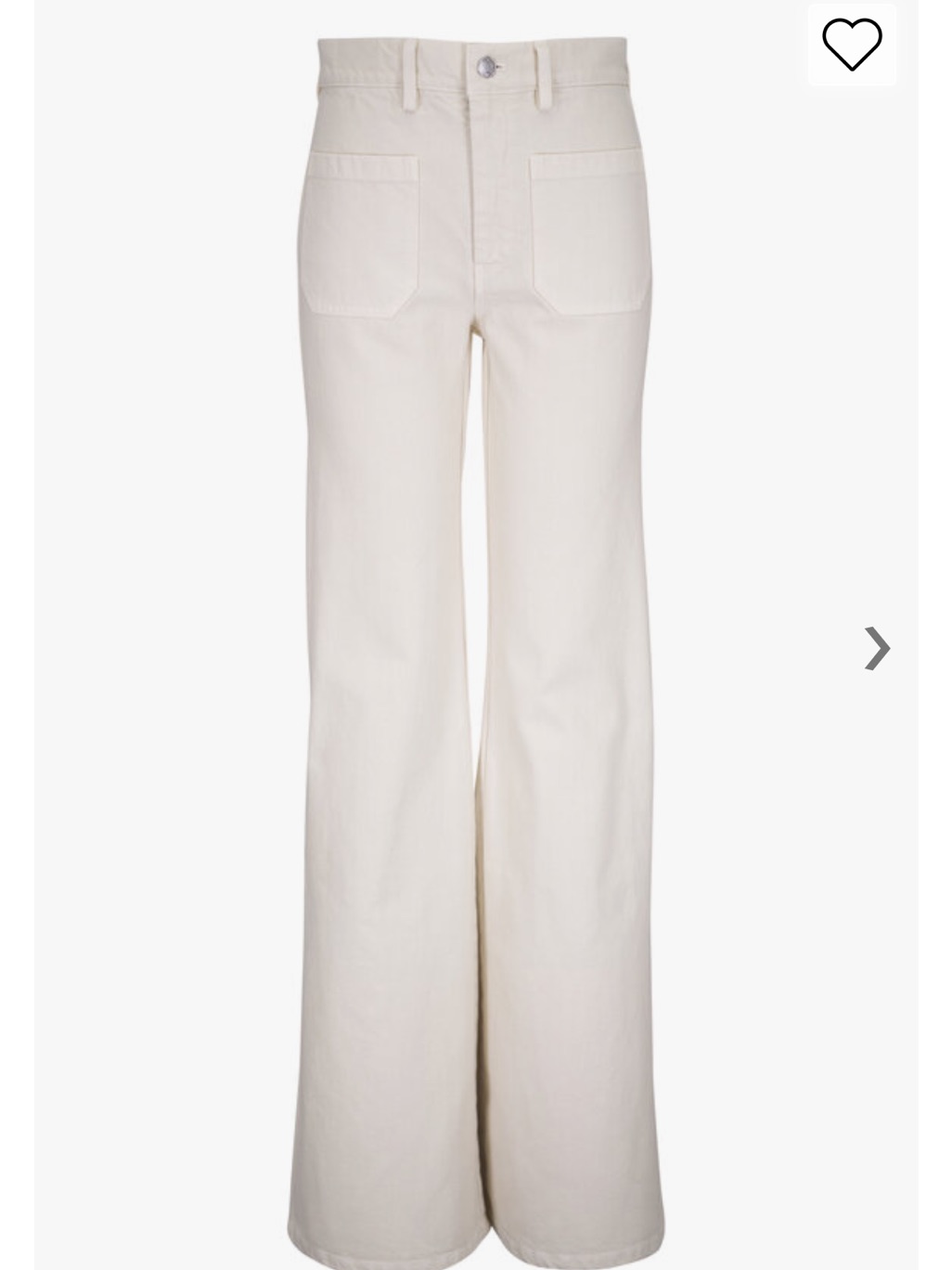 Nili Lotan White Straight-Leg Jeans